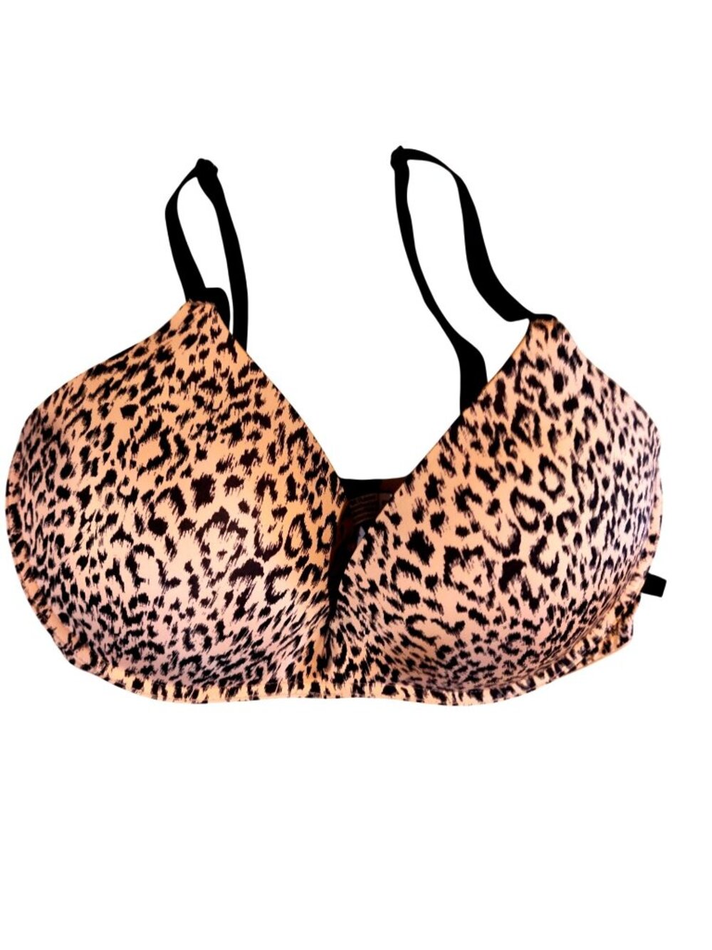 NWOT Victorias Secret Leopard Print Padded No-Wire Bra 34D